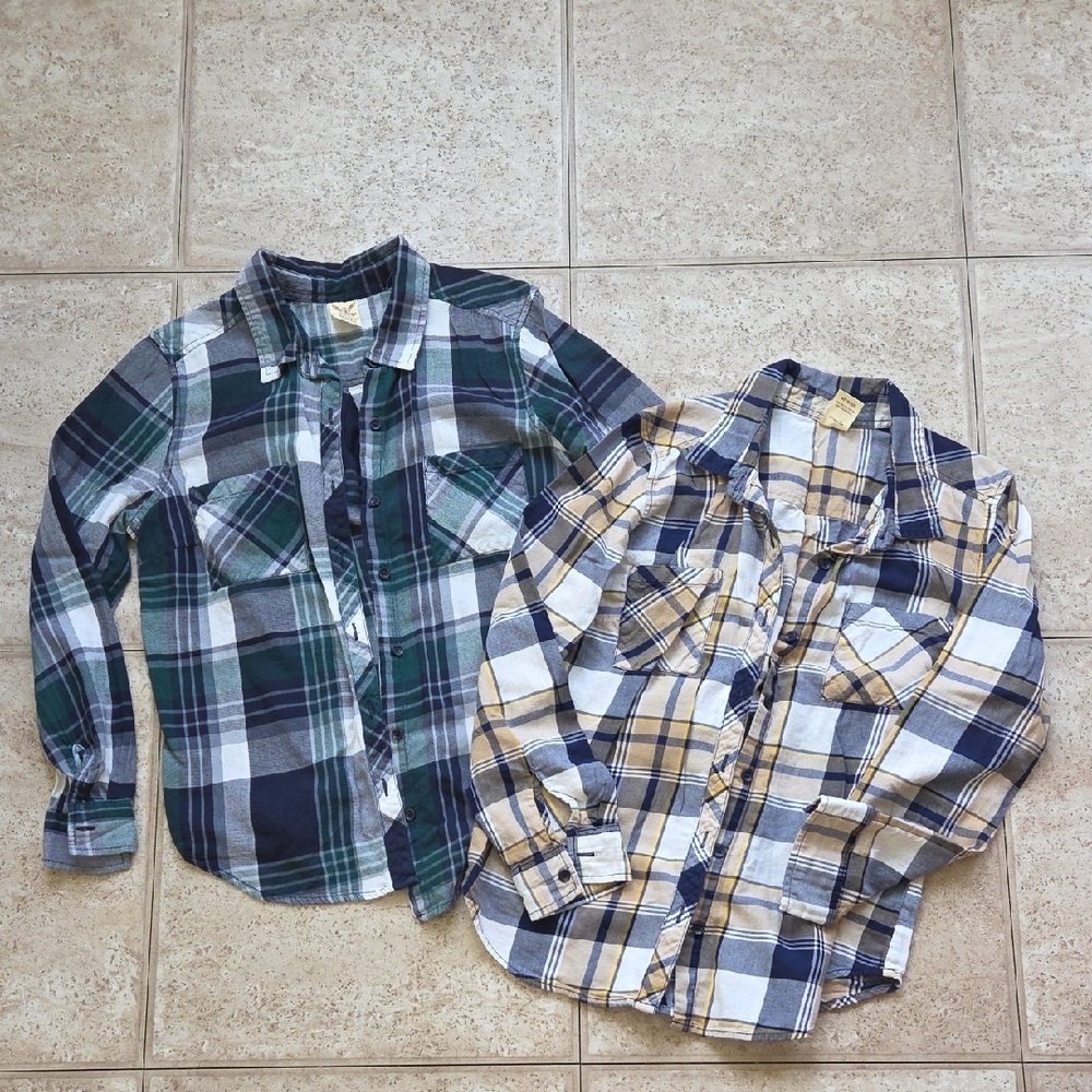 Bundle Of Plaid Button Up